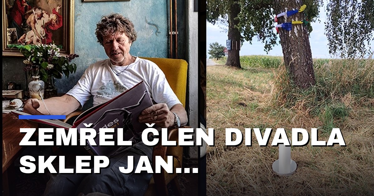 Zemřel člen Divadla Sklep Jan Boháč, podle médií po pádu z kola