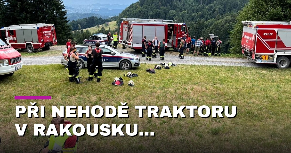 Při nehodě traktoru v Rakousku zemřeli otec a šestiletá dcera