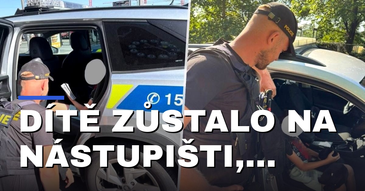 Dítě zůstalo na nástupišti, zatímco vlak odjel. Policie pomohla rodině znovu se sejít