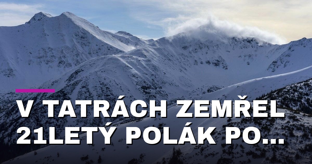 V Tatrách zemřel 21letý Polák po pádu při sestupu