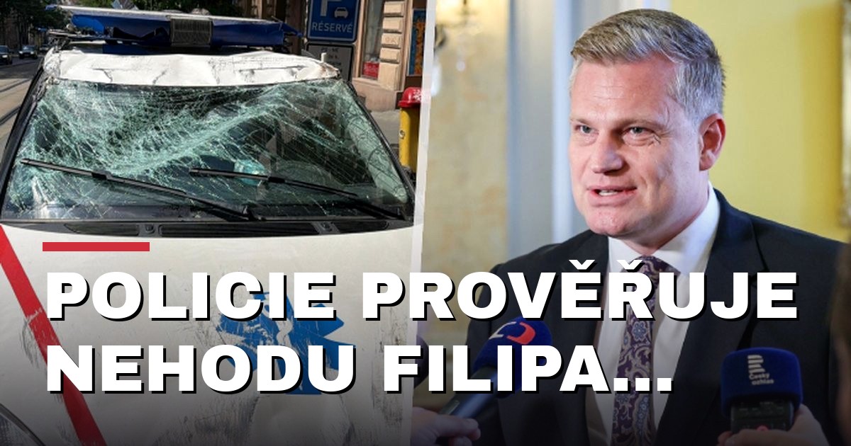 Policie prověřuje nehodu Filipa Turka v Praze jako možné ublížení z nedbalosti